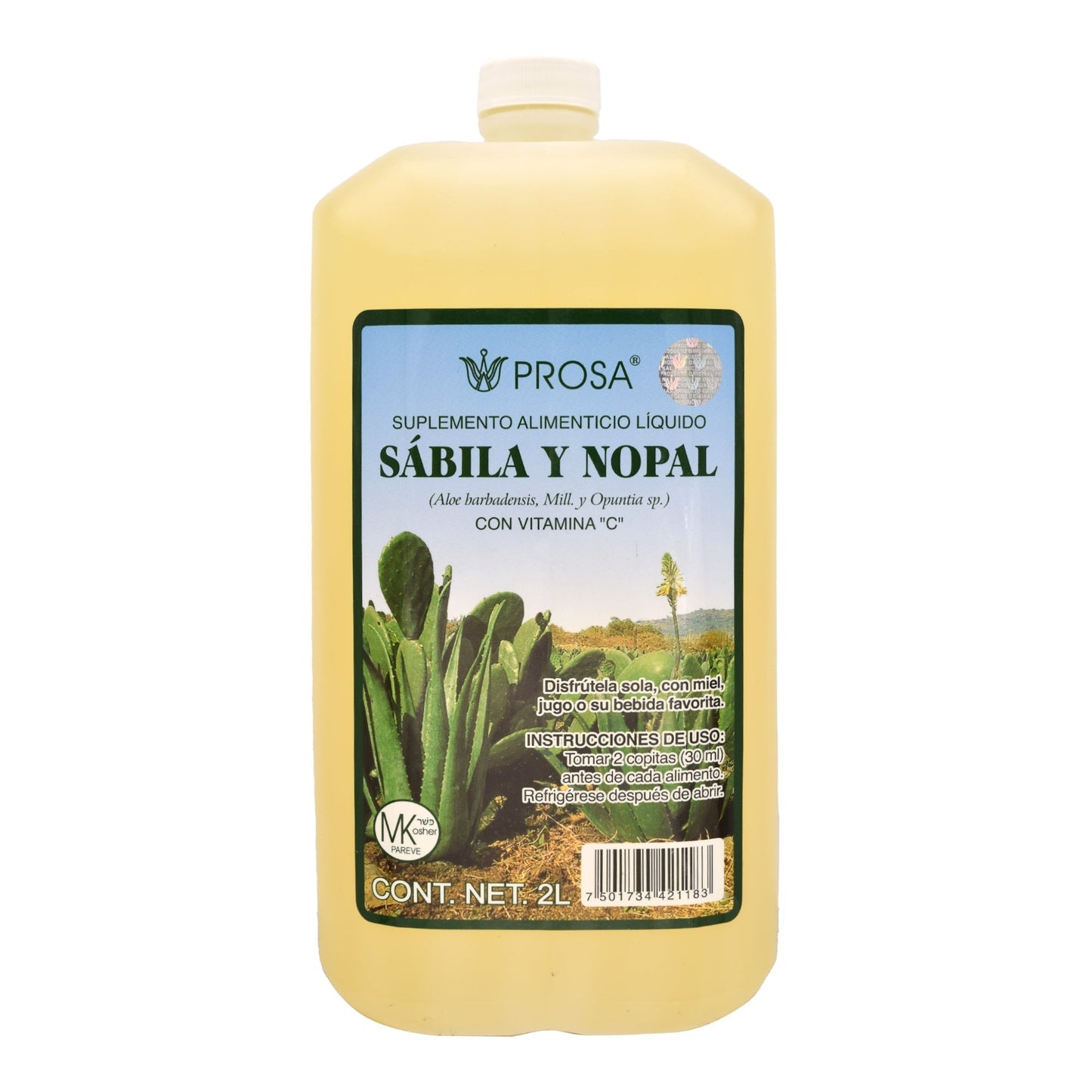 Bebida De Sabila Y Nopal 2 L (PROSA)