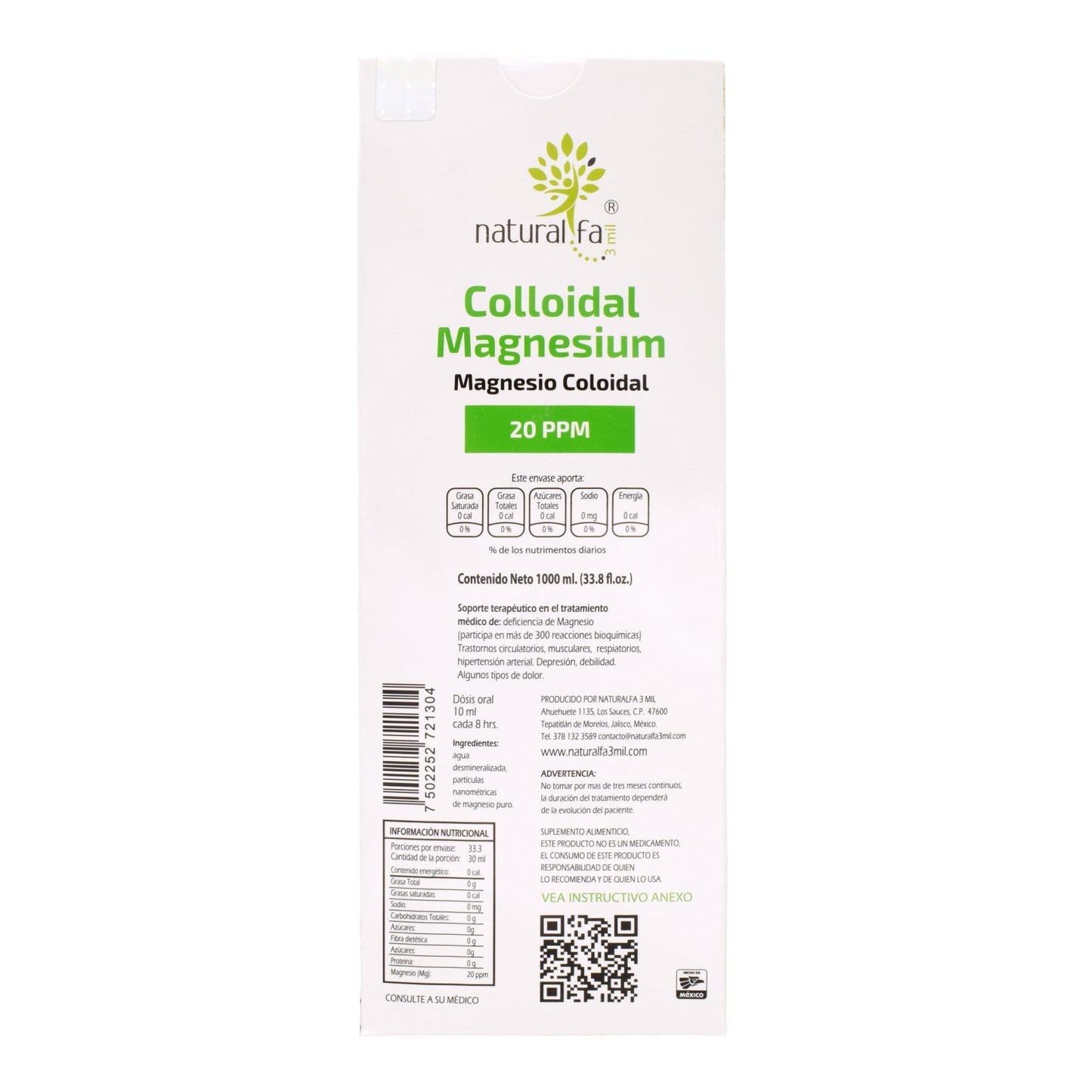 Magnesio Coloidal 1 L (NATURALFA3MIL)