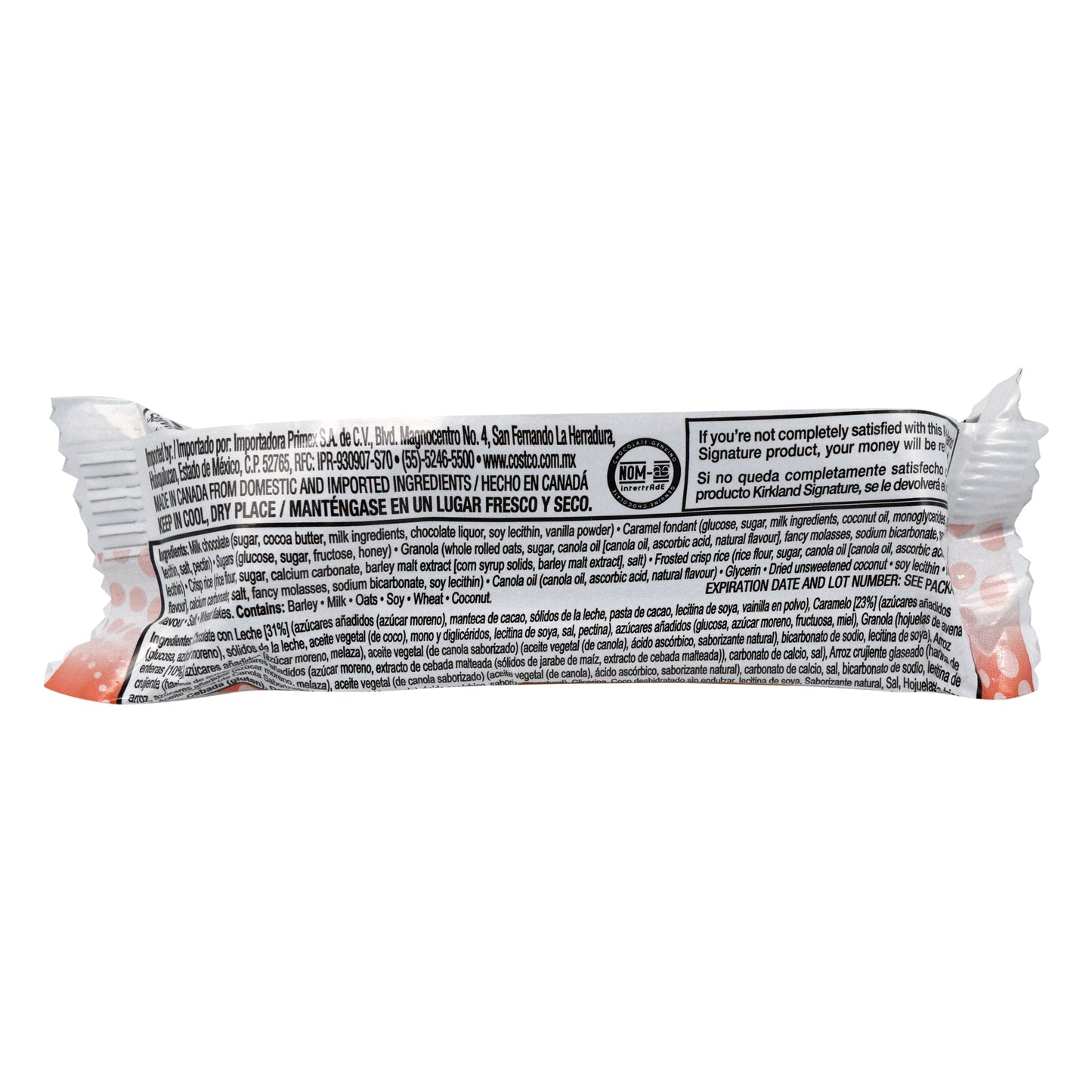 Barra De Granola Con Caramelo 31 G (Caja 48) (KIRKLAND)