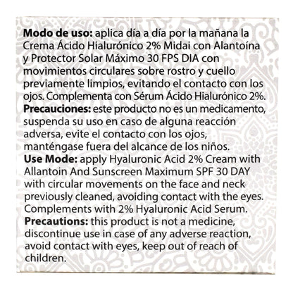 Crema Facial De Dia Acido Hialuronico 60 G (MIDAI)