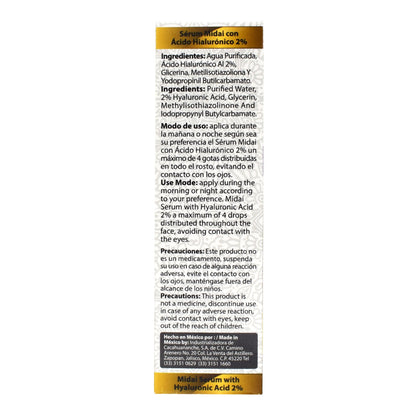 Serum Acido Hialuronico 30 Mililitros (MIDAI)