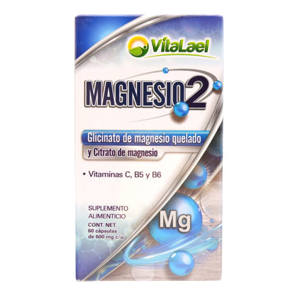 Glicinato Citrato Magnesio 60 Cápsulas (VITALAEL)