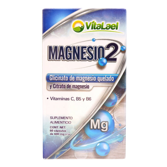 Glicinato Citrato Magnesio 60 Cápsulas (VITALAEL)