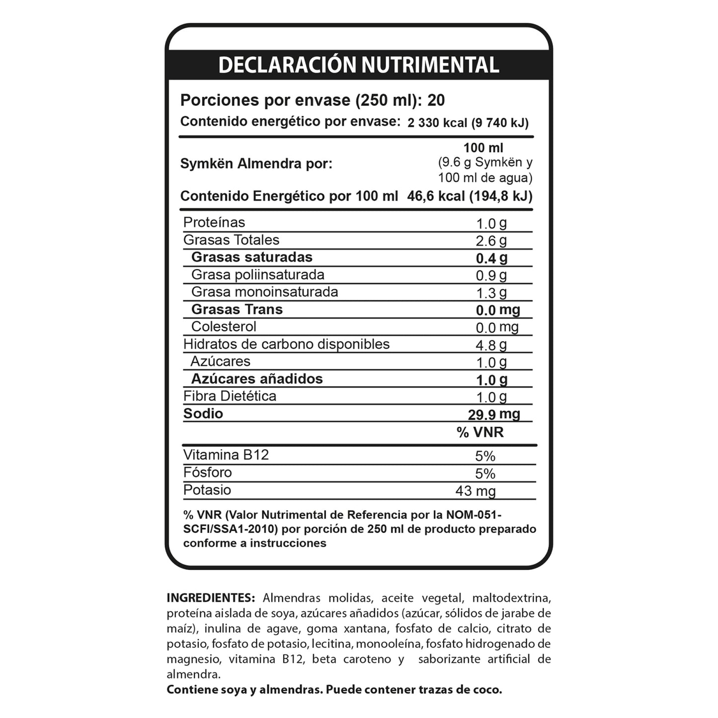 Bebida De Almendra 480 G (SOYAMIGO)