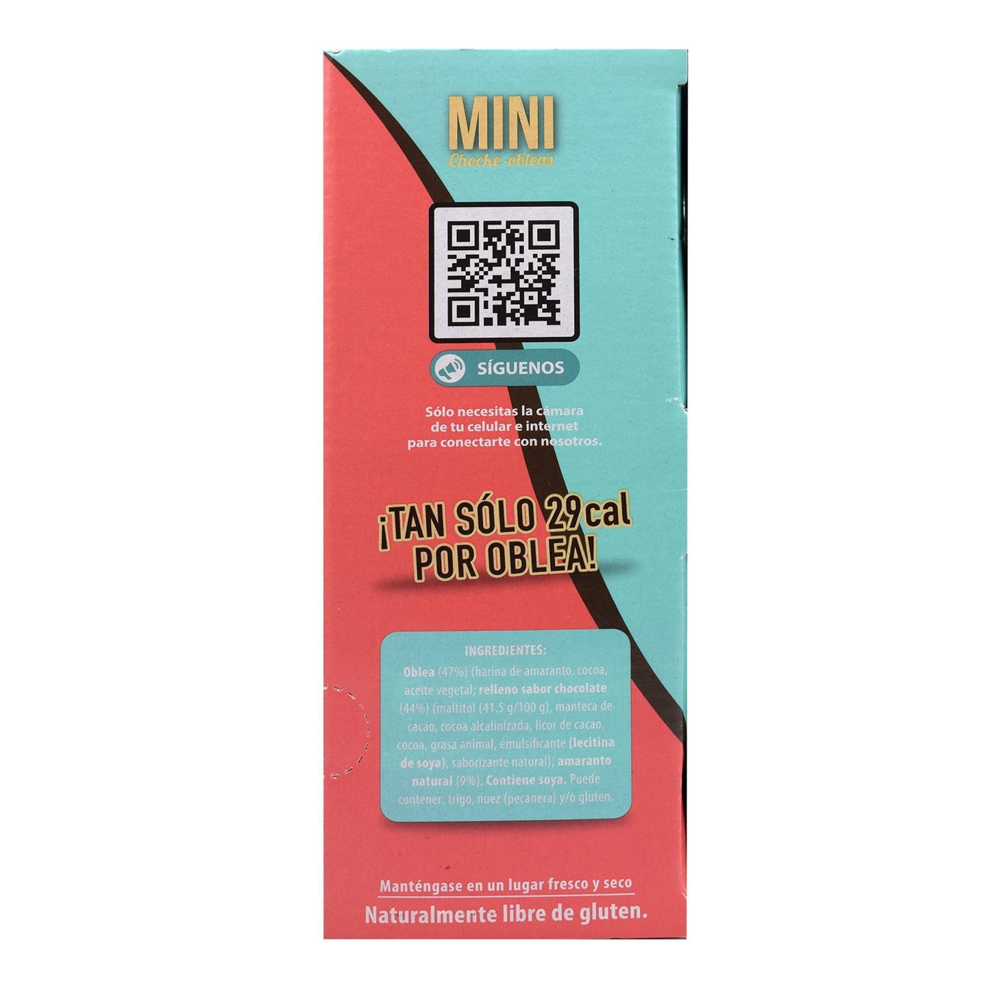 Mini Obleas De Chocolate Rellenas De Chocolate Amargo 7.7 G (Paquete 10) (CHOCKE OBLEAS)