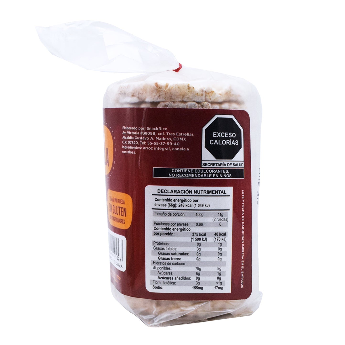 Galleta De Arroz Sab Canela 66 G (TIKINRICE)