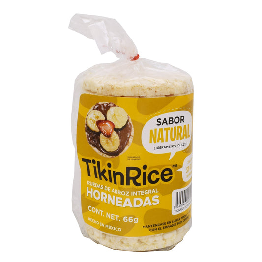 Galleta De Arroz Sab  Natural 66 G (TIKINRICE)