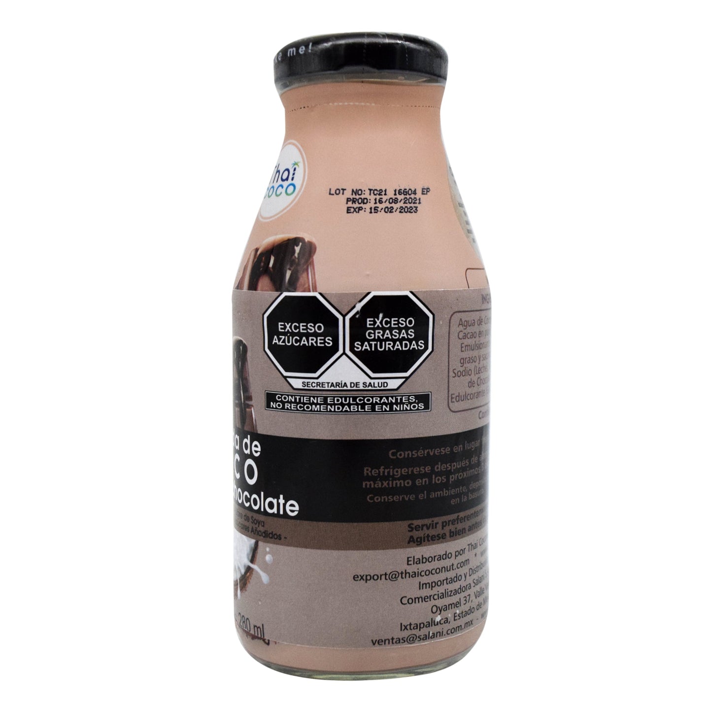 Bebida De Coco Sab Chocolate 280 Mililitros (THAI COCO)