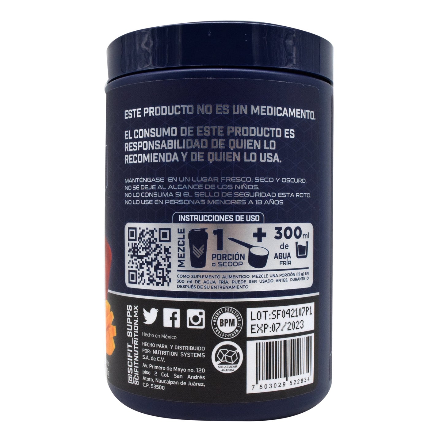 Bcaa Mango Con Chile 450 G (SCIFIT)