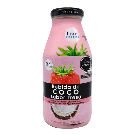 Bebida De Coco Sab Fresa 280 Mililitros (THAI COCO)