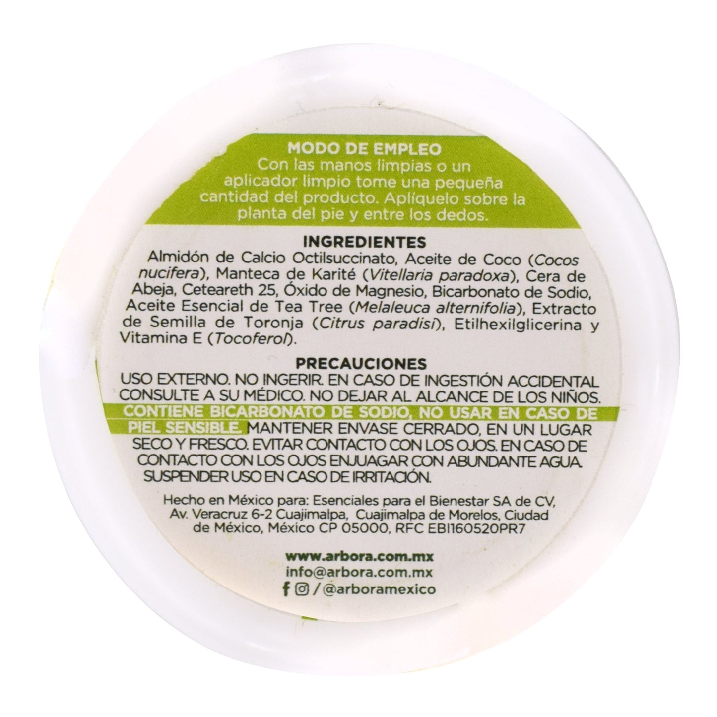 Desodorante Para Pies Teatree 50 G (ARBORA)