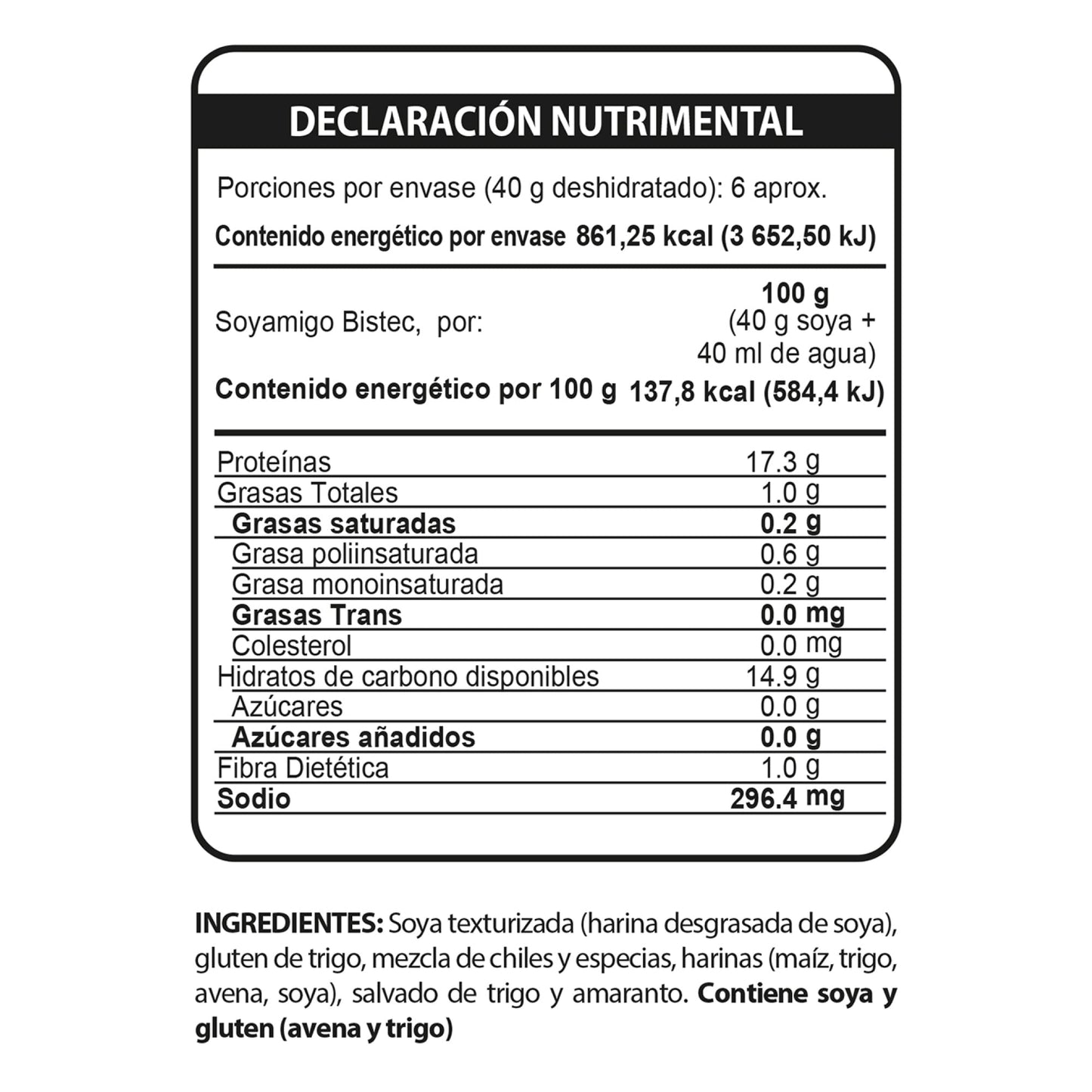 Bistec 250 G (SOYAMIGO)
