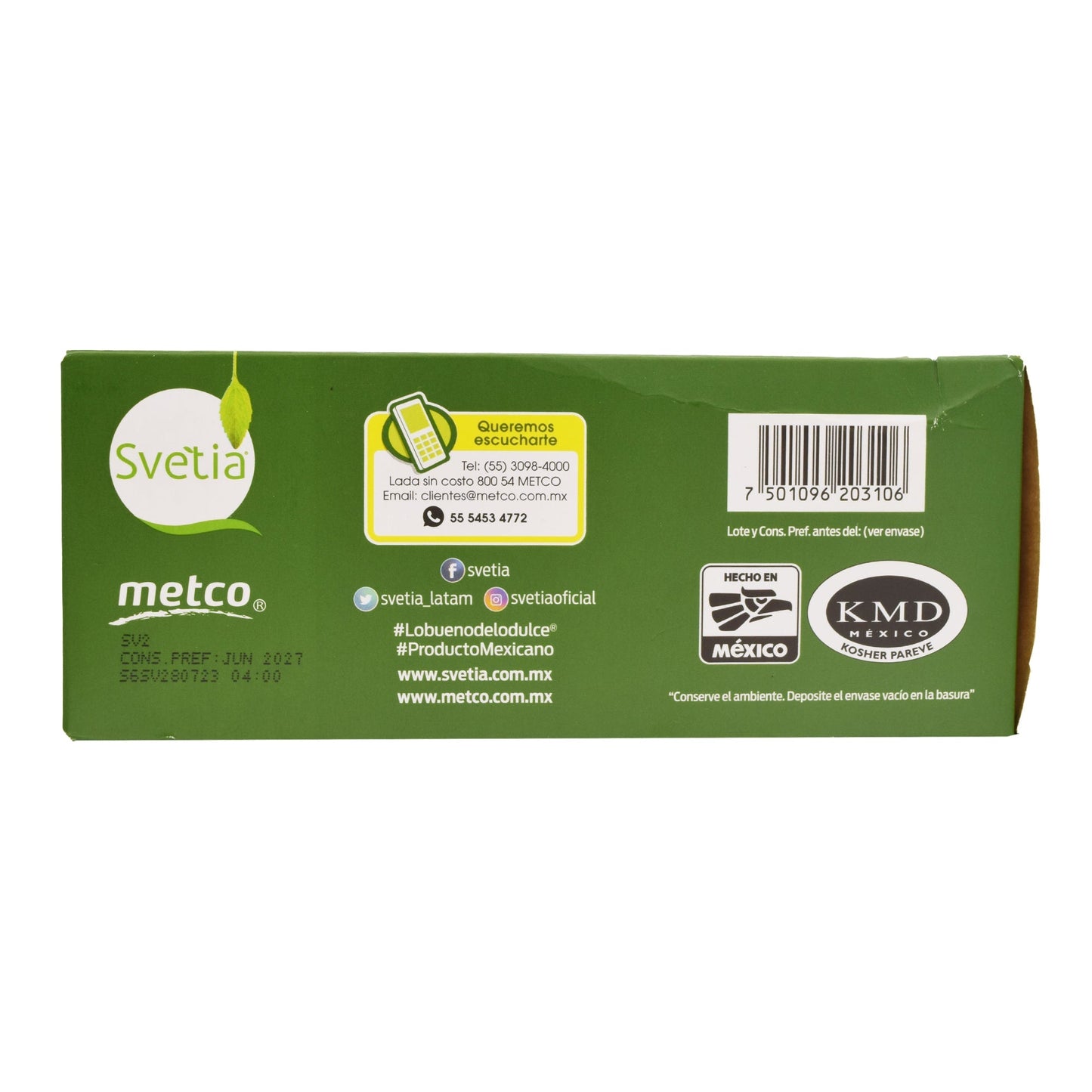 Endulzante Stevia  102 Sob (METCO)