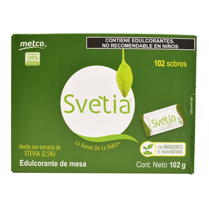 Endulzante Stevia  102 Sob (METCO)