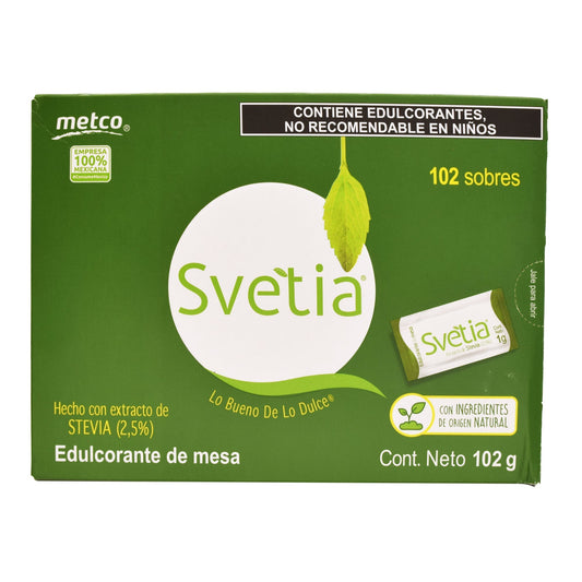 Endulzante Stevia  102 Sob (METCO)