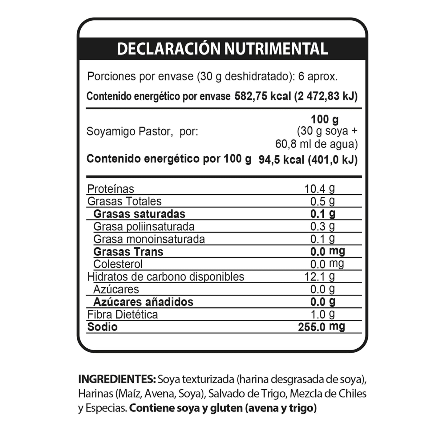 Carne Al Pastor 185 G (SOYAMIGO)