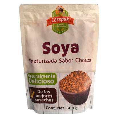 Soya Texturizada Sab Chorizo 300 G (CEREPAK)