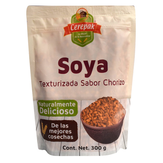 Soya Texturizada Sab Chorizo 300 G (CEREPAK)
