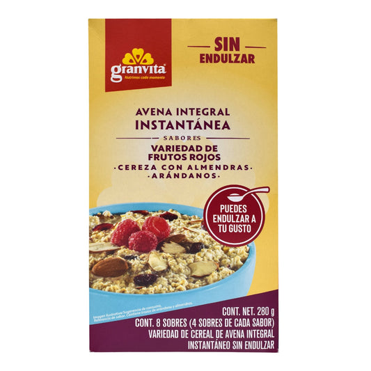 Avena Instantanea Variedad De Frutos Rojos 280 G (GRANVITA)