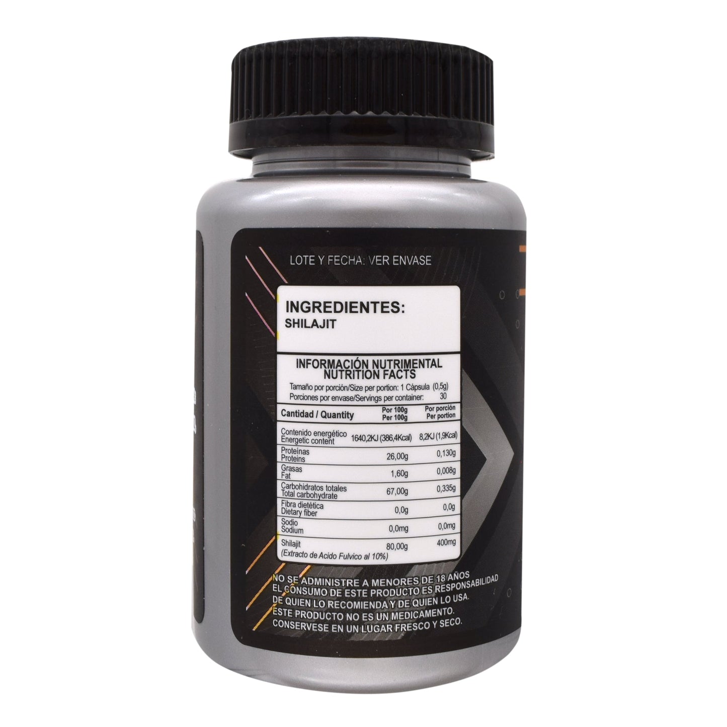 Shilajit 30 Cápsulas (BIOGEAR)