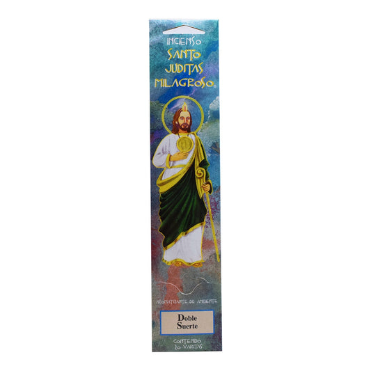Incienso San Juditas Doble Suerte 20 Varitas (SANTO JUDITAS)