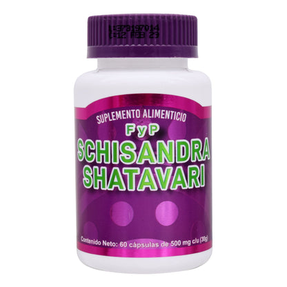 Schisandra Shatavari 60 Cápsulas (FORTALEZA Y PLENITUD)