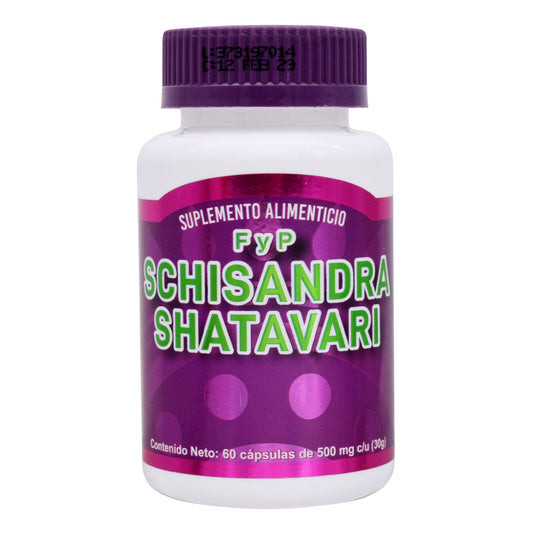 Schisandra Shatavari 60 Cápsulas (FORTALEZA Y PLENITUD)