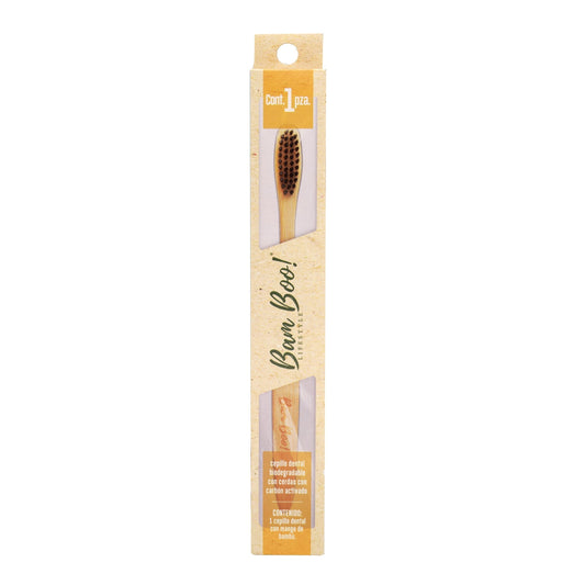 Cepillo Dental Carbon Activado 1 Pz (BAM BOO! LIFESTYLE)