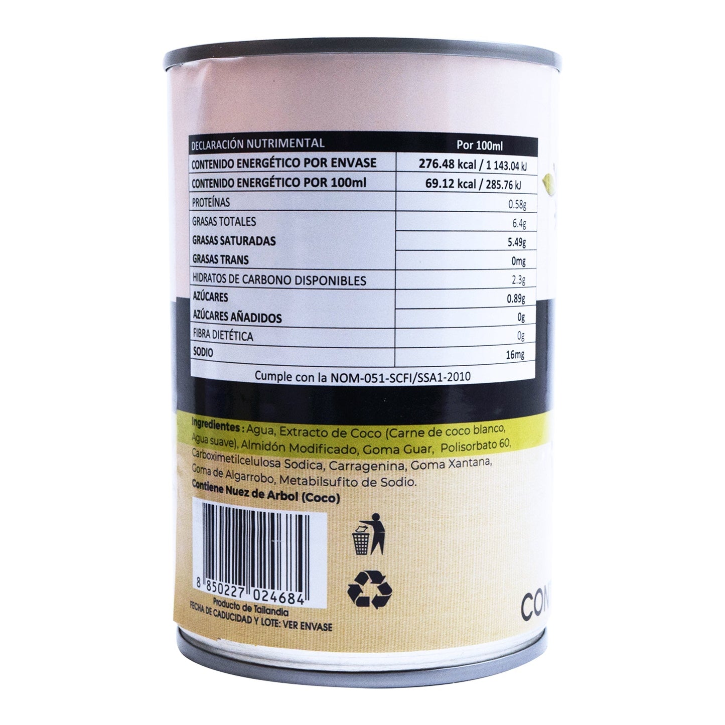 Extracto De Coco 400 Mililitros (THAI COCO)