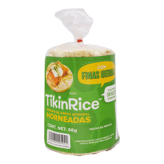 Galleta De Arroz Sab Finas Hierbas 66 G (TIKINRICE)