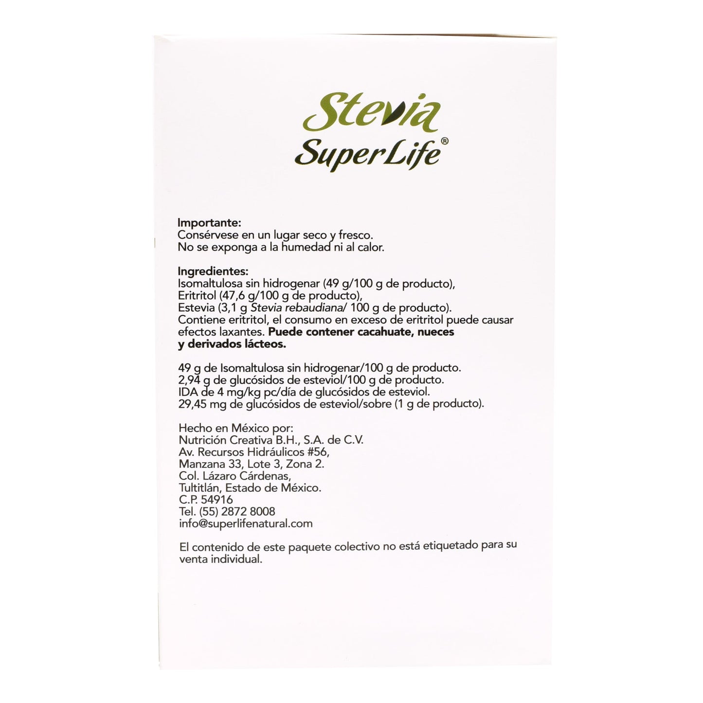 Stevia 300 G (SUPER LIFE)