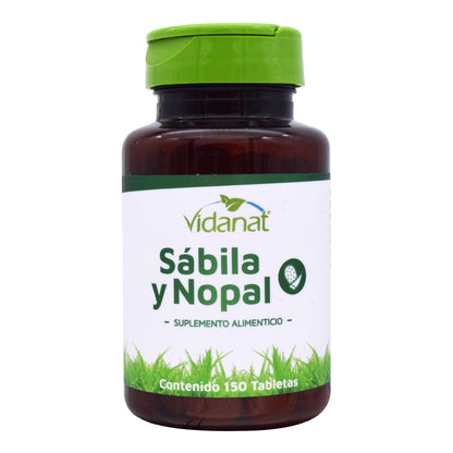 Sabila Y Nopal 150 Tabletas (VIDANAT/VITAMINAS)