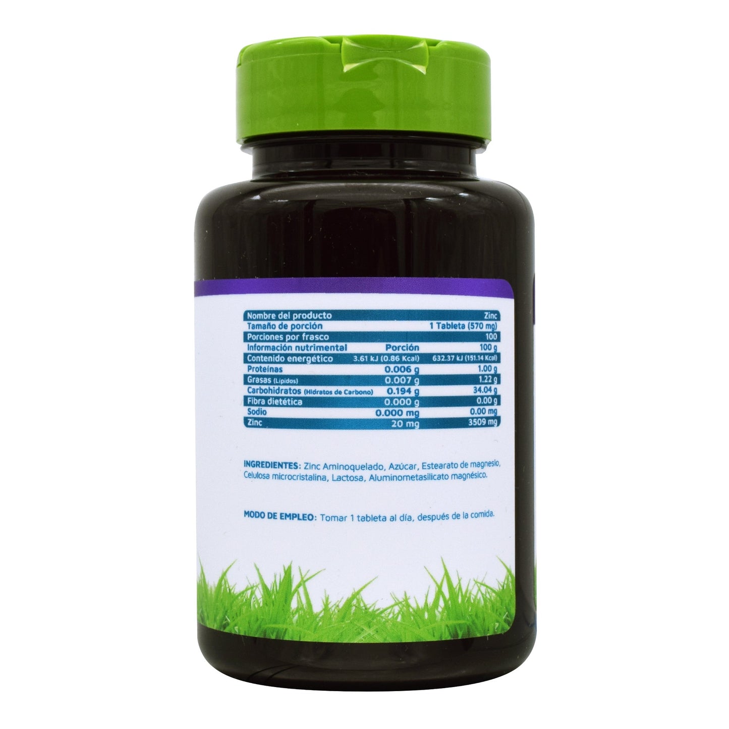 Zinc 100 Tabletas – Sistema inmune, piel saludable y metabolismo celular