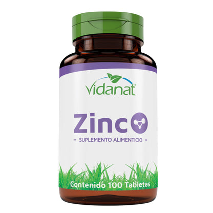 Zinc 100 Tabletas – Sistema inmune, piel saludable y metabolismo celular