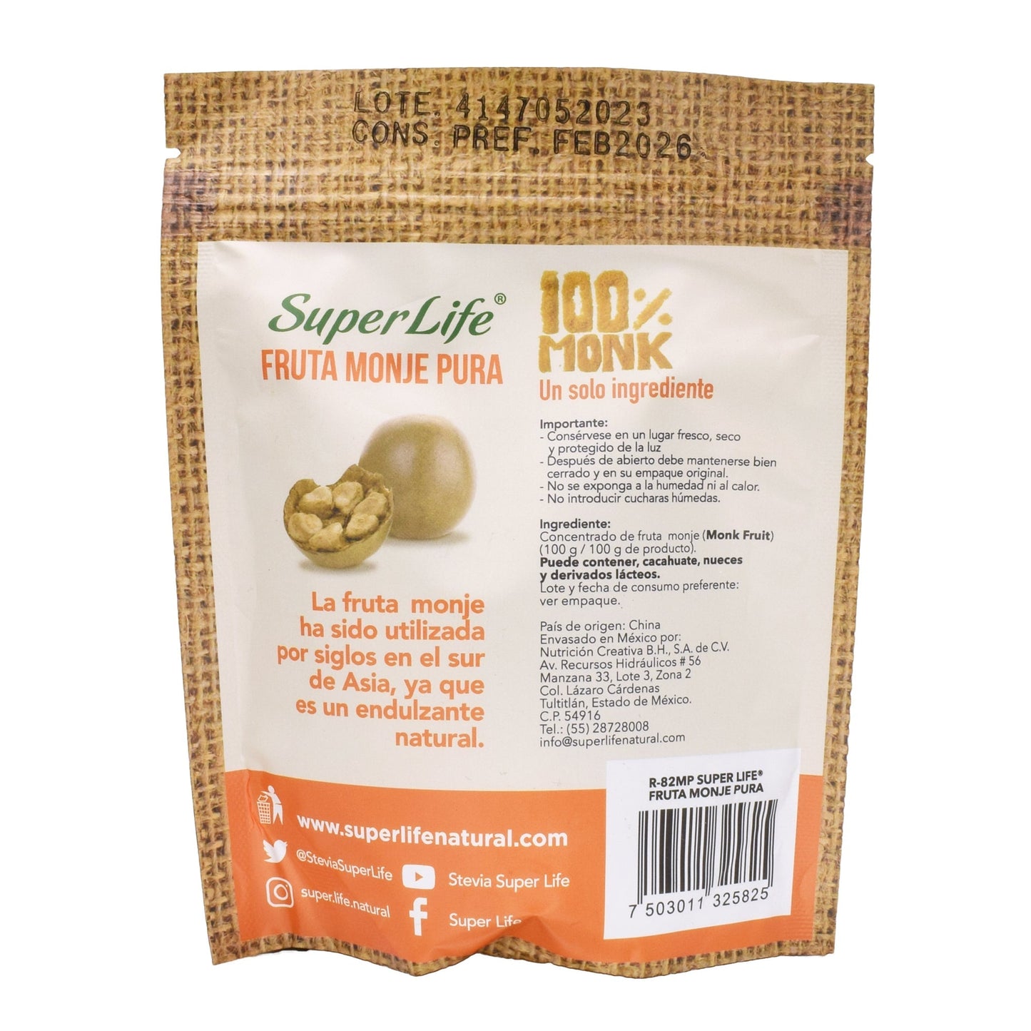 Fruto Del Monje 50 G (SUPER LIFE)