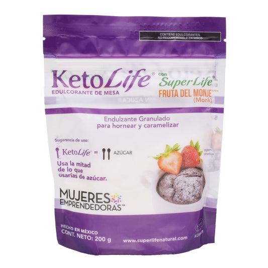 Endulzante Monk Fruit Keto Granulado 200 G (KETO LIFE)
