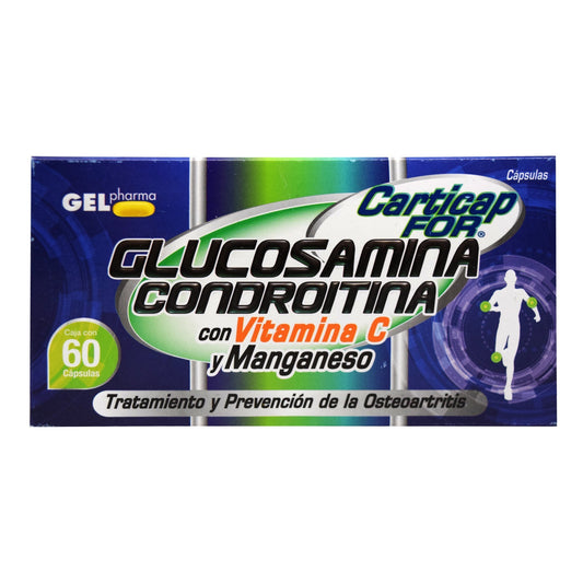 Glucosamina Con Condroitina 60 Cápsulas (CARTICAP FOR)