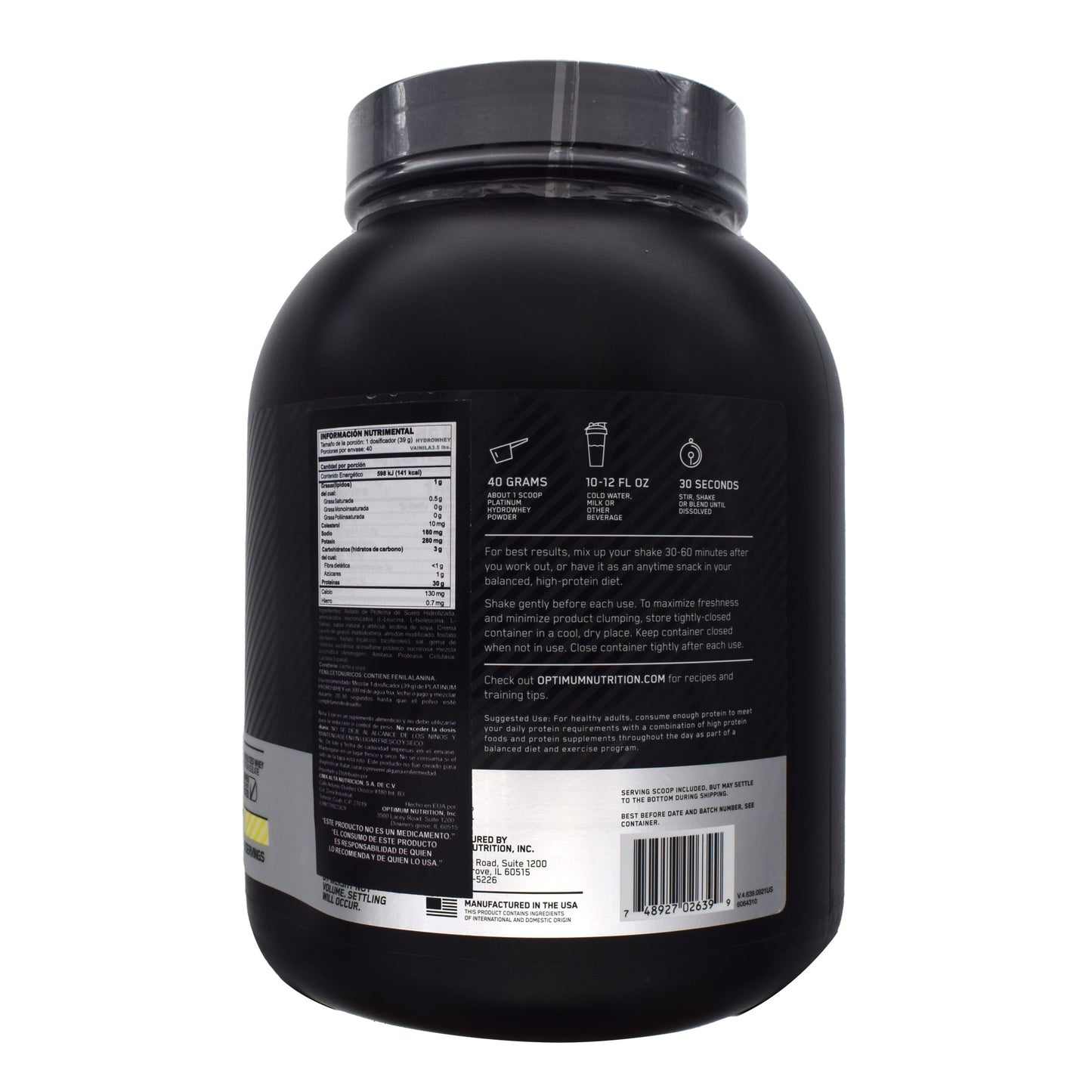 On Hydro Whey Vainilla 3.5 Lb (OPTIMUS NUTRITION)