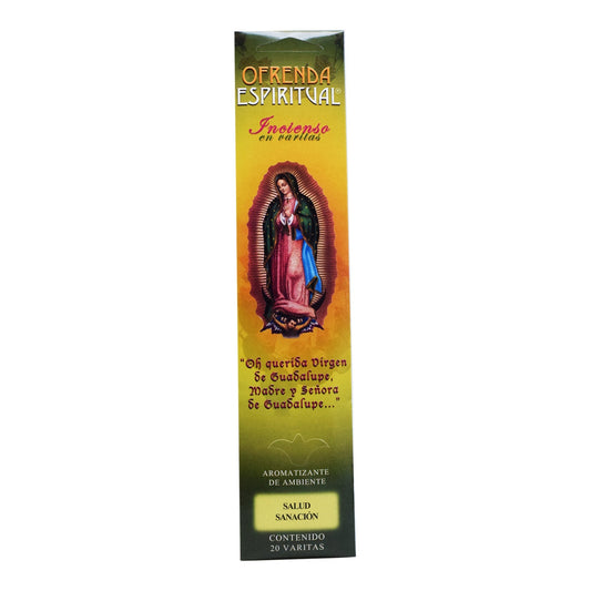 Incienso Virgen Salud Y Sanacion 20 Varitas (OFRENDA ESPIRITUAL)