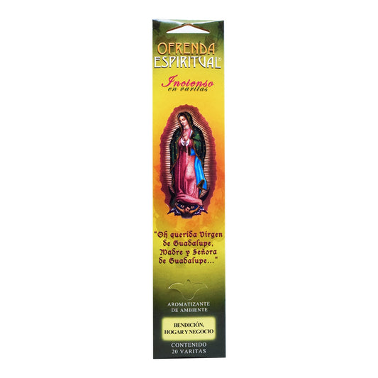 Incienso Virgen Bendicion Hogar Y Negocio 20 Varitas (OFRENDA ESPIRITUAL)