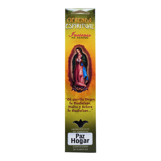 Incienso Virgen Paz En El Hogar 20 Varitas (OFRENDA ESPIRITUAL)