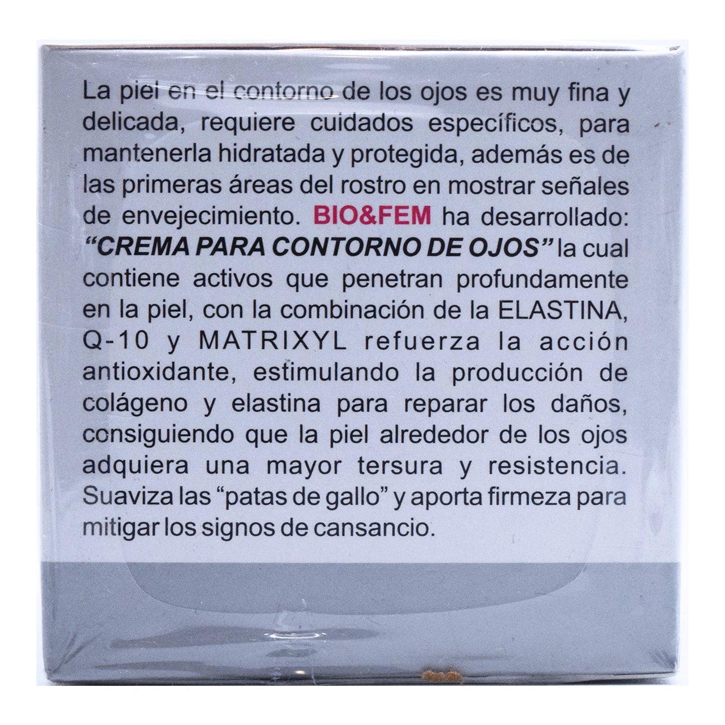 Crema De Contorno De Ojos 30 Mililitros (BIO&FEM)