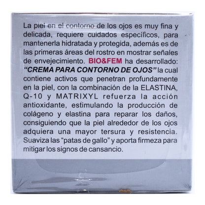 Crema De Contorno De Ojos 30 Mililitros (BIO&FEM)