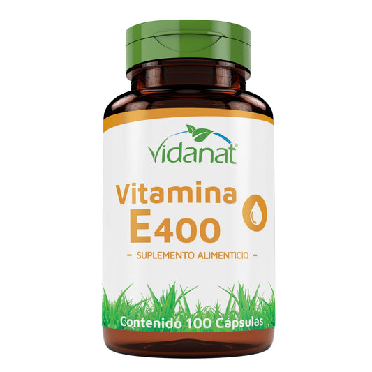 Vitamina E 400 UI 100 Cápsulas – Antioxidante, piel saludable y sistema inmune