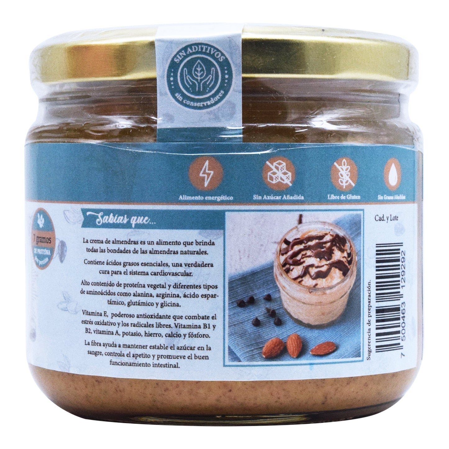 Crema De Almendra 320 G (ECOIDEA ORIGENES)