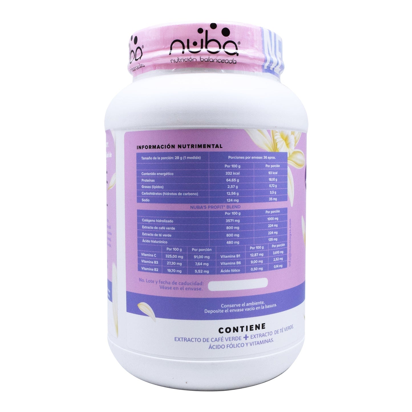 Proteina Sabor Vainilla Chai 1 Kg (NUBA)