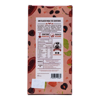 Chocolate Obscuro Con Avellanas Sin Azucar 80 G (CACAO ES UN PLACER)