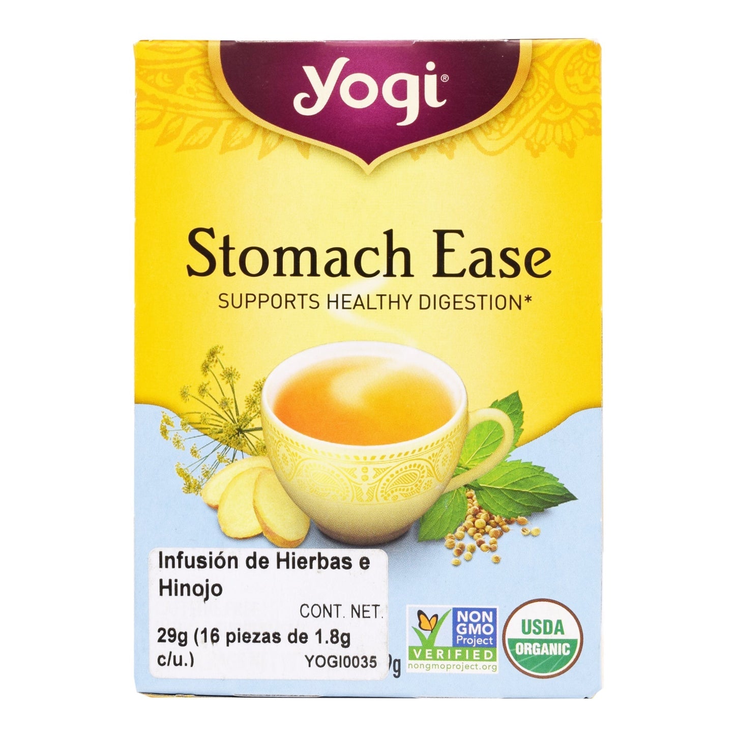 Infusion De Hierbas Hinojo 16 Sob (YOGI)