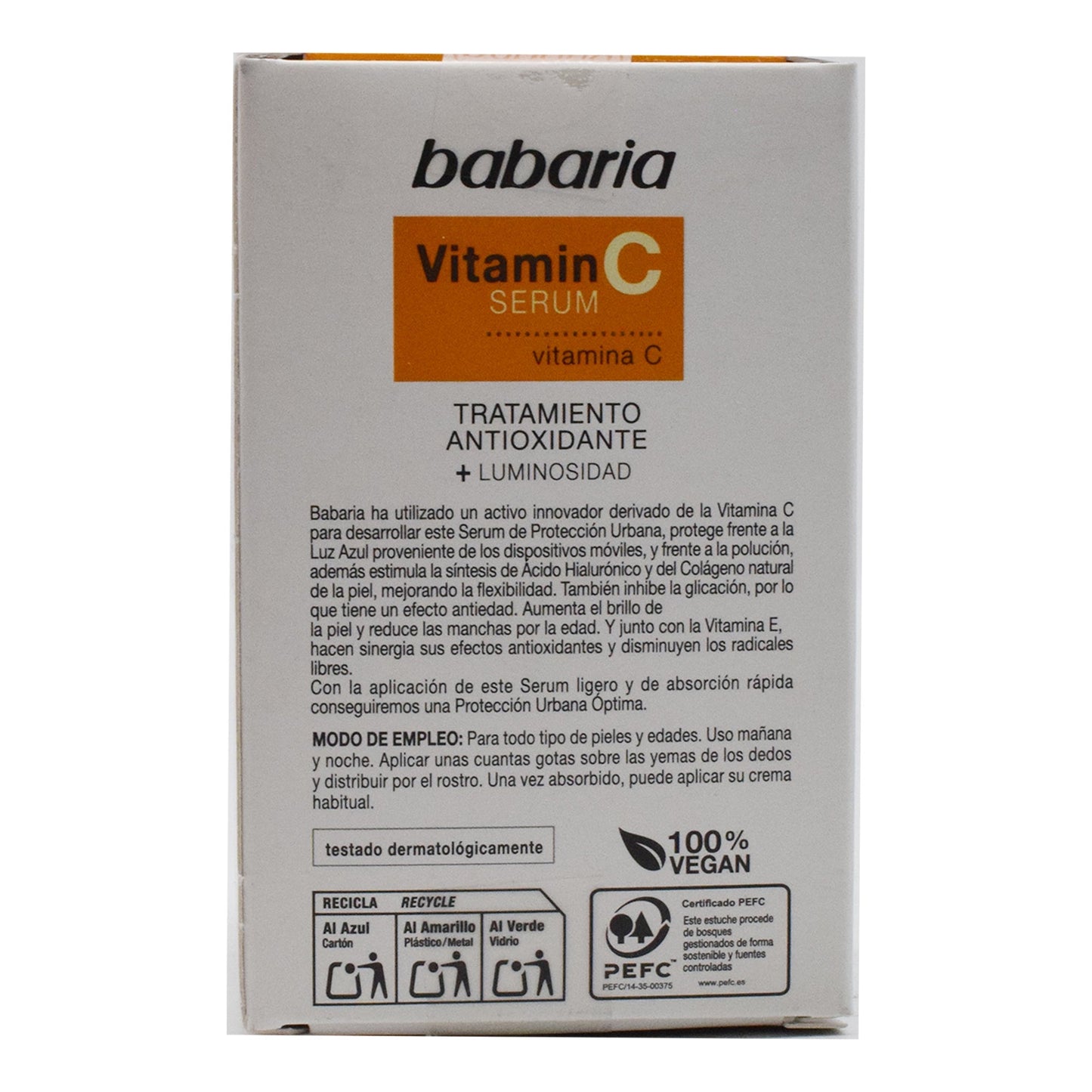 Serum Vitamina C 30 Mililitros (BABARIA)