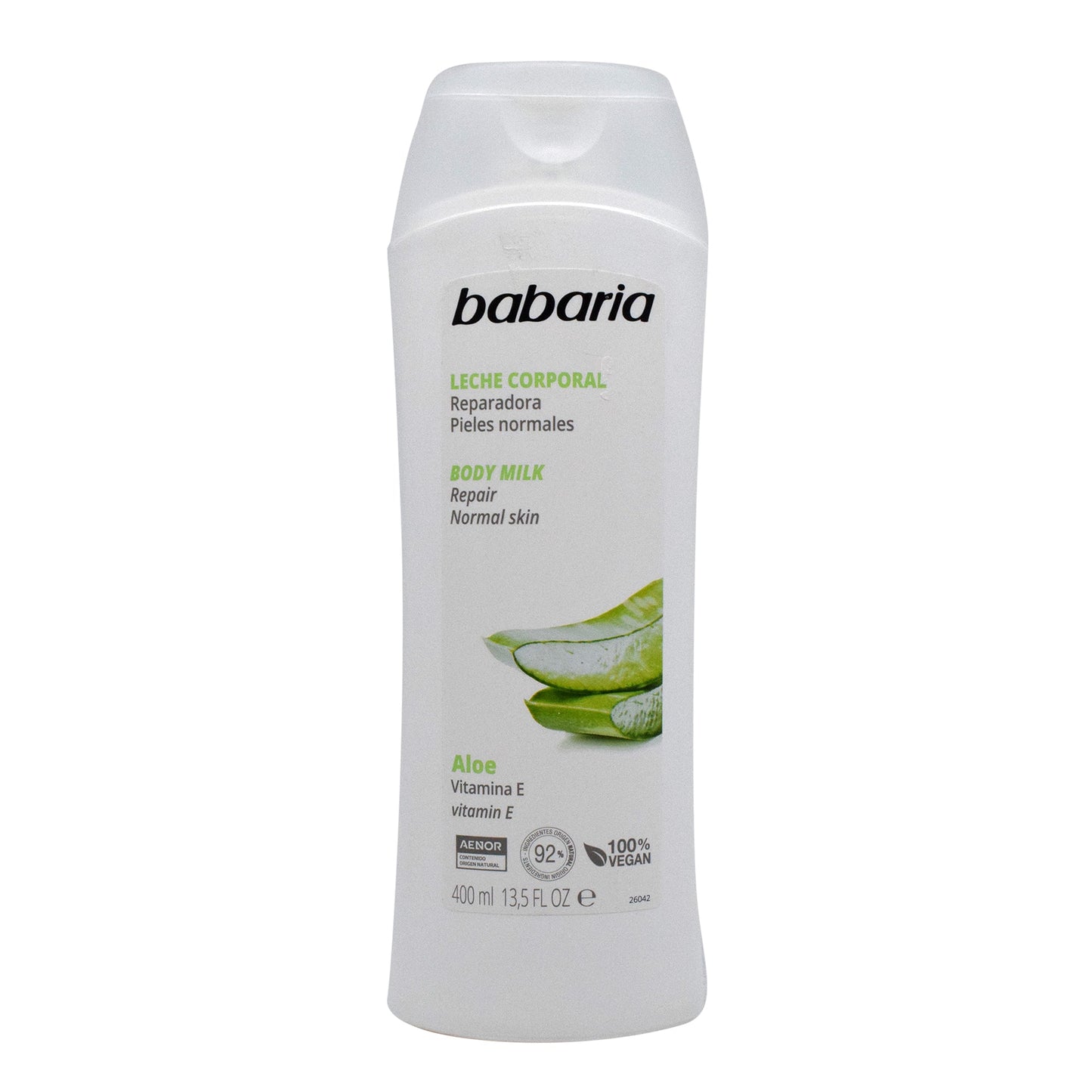 Leche Corporal Reparadora Aloe 400 Mililitros (BABARIA)